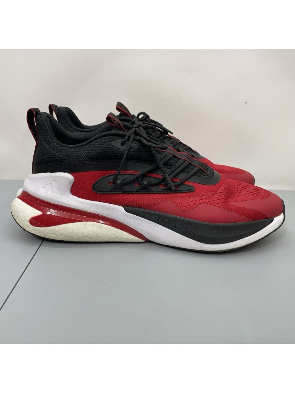 Adidas AlphaBoost V2 Shoes Sneakers NCAA NC State Wolfpack Running Red Mens 13